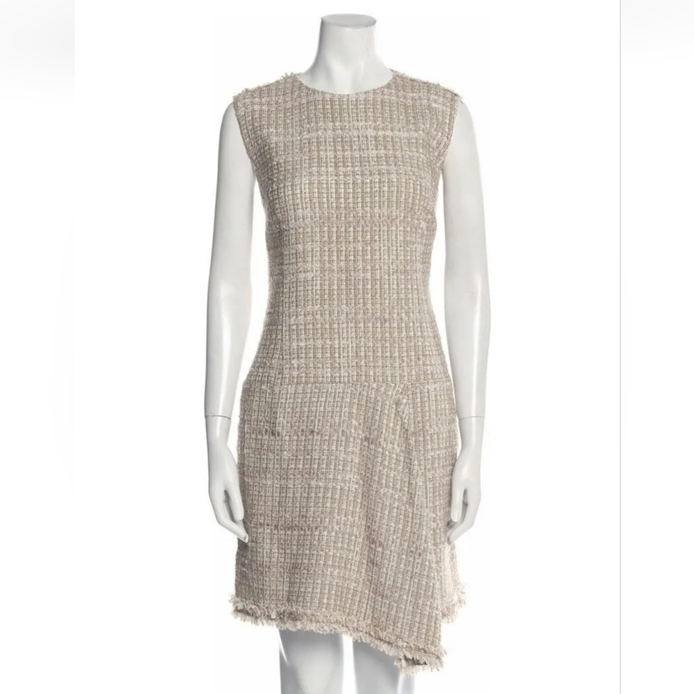 Paule Ka Women's Sheath Knit Dress Asymmetrical NWT Size FR 42  US 8 M $910.00